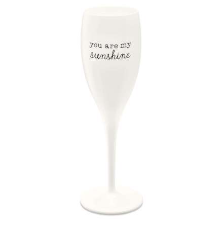 CHEERS You are my sunshine, Champagneglas med print 6-pack 100ml