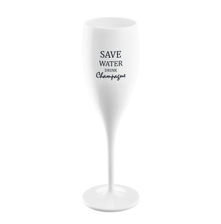 CHEERS Save water drink champagne, Champagneglas med print 6-pack