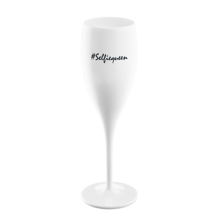CHEERS Selfiequeen, Champagneglas med print 6-pack