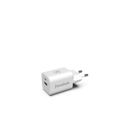 aDAPT Väggladdare USB-C / USB A Vit