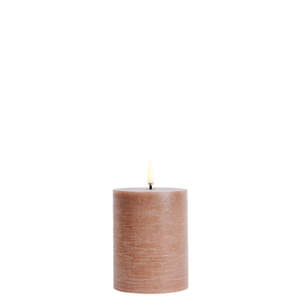 UYUNI LED Blockljus Caramel Rustic 7,8x10 cm