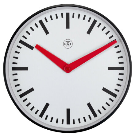 Newcastle Vggklocka Small 25,5 cm Svart/Vit