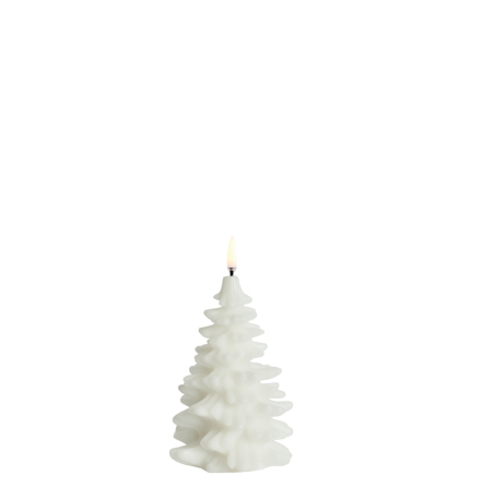UYUNI LED candle Christmas tree, Nordic white, Smooth, 10x15 cm