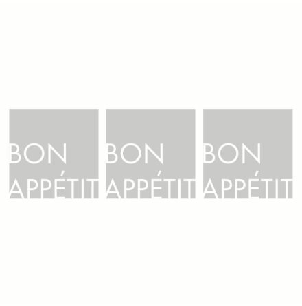 Bon Appetit Servett 33x33 cm Gr/Vit 3 st 20-pack