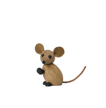 The City Mouse Mini Trädekoration 5 cm Ek