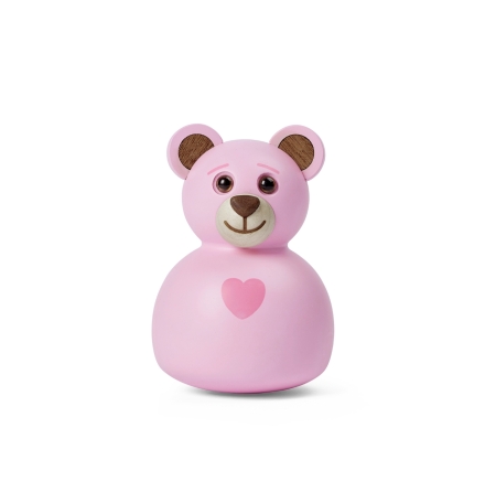 Rosy Teddybjrn Trdekoration 9 cm Rosa