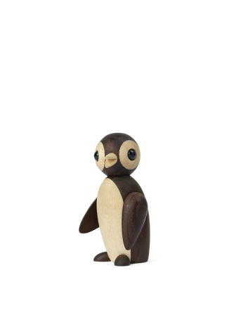 Frost Pingvin Mini Trädekoration 6 cm Ask