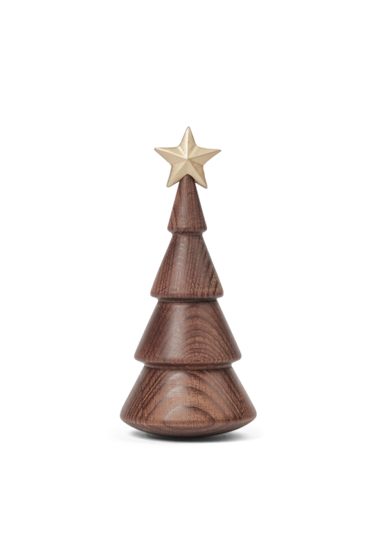 Julgran Trädekoration 14 cm Bok/Guld