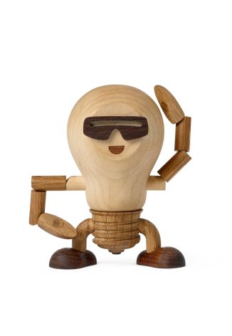 Buster Glödlampa Trädekoration 9,5 cm Lönn