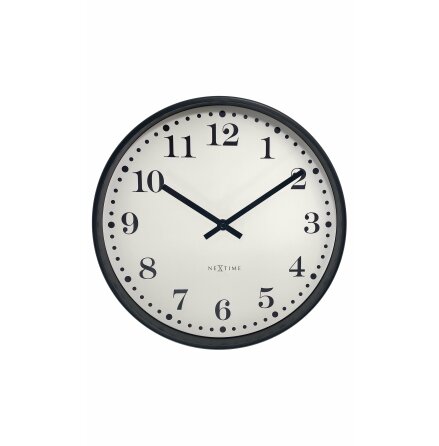 Dickens Vggklocka 30 cm Svart/Vit