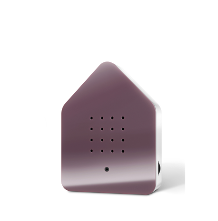 Zwitscherbox Speldosa F�gelkvitter Mjuklila