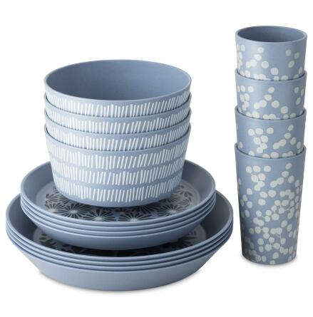 BLOMSTER SET nature flower blue 16 delar