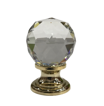 Kristallknopp - Diamant/Guld/Silver