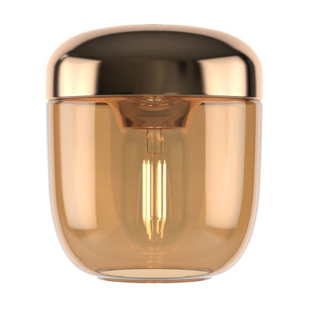 Acorn amber brass Ø 14 x 16 cm